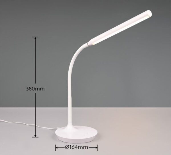 Trio Reality TR57641101 LED stolní lampička TORO | 5W integrovaný LED zdroj | 700lm | 3000+4000+5000K