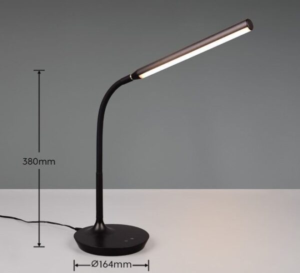 Trio Reality TR57641102 LED stolní lampička TORO | 5W integrovaný LED zdroj | 700lm | 3000+4000+5000K