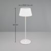 Trio Reality TR57706131 LED venkovní stolní svítidlo SUAREZ | 1,5W integrovaný LED zdroj | 200lm | 3000K