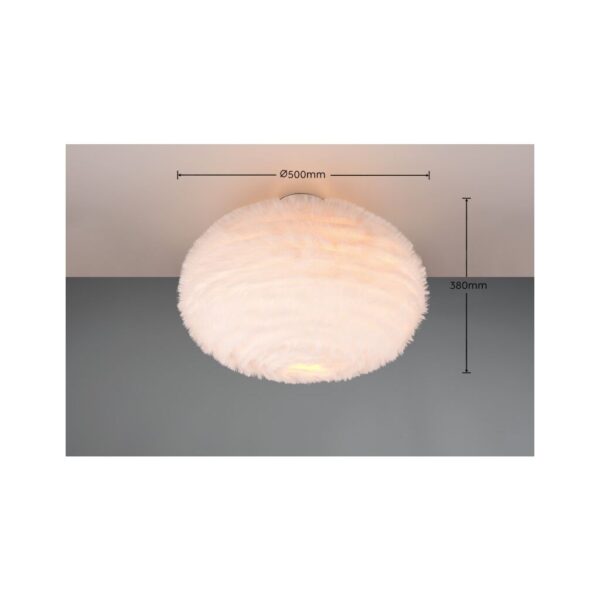 Trio Reality TR61582001 přisazené stropní svítidlo FURRY E27