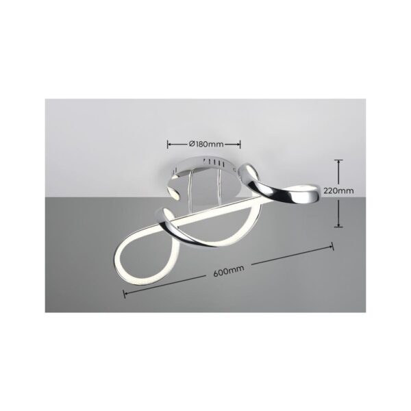 Trio Reality TR67281106 LED přisazené stropní svítidlo PADUA | 28W integrovaný LED zdroj | 3400lm | 4000K
