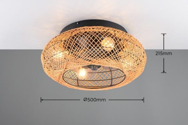 Trio Reality TR67302126 ventilátor s osvětlením LILLESAND E27