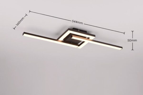 Trio Reality TR67303132 LED přisazené stropní svítidlo VIALE | 17W integrovaný LED zdroj | 1860lm | 3000K