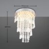 Trio Reality TR67341106 LED přisazené stropní svítidlo POMP | 18W integrovaný LED zdroj | 2400lm | 2700-6500K
