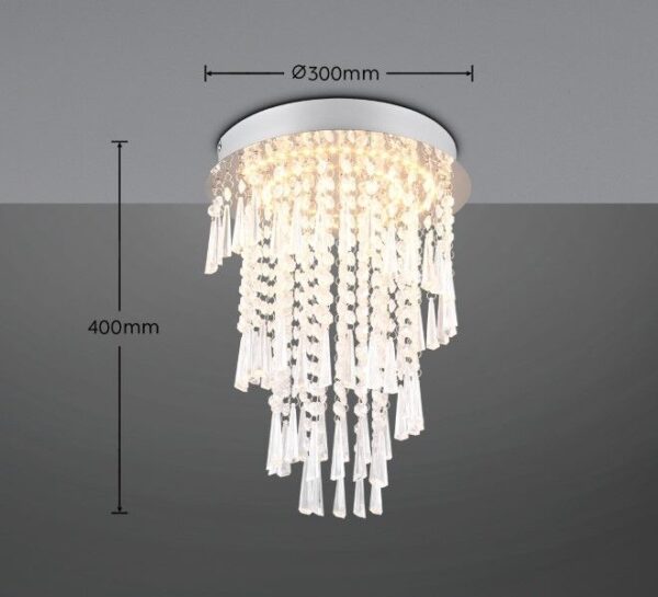 Trio Reality TR67341106 LED přisazené stropní svítidlo POMP | 18W integrovaný LED zdroj | 2400lm | 2700-6500K