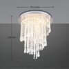 Trio Reality TR67349106 LED přisazené stropní svítidlo POMP | 30W integrovaný LED zdroj | 4000lm | 2700-6500K