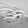 Trio Reality TR67364106 LED přisazené stropní svítidlo CIRES | 27W integrovaný LED zdroj | 3400lm | 4000K