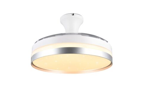 Trio Reality TR67382187 LED ventilátor s osvětlením LINDBERG  | 35W integrovaný LED zdroj | 4050lm
