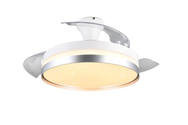 Trio Reality TR67382187 LED ventilátor s osvětlením LINDBERG  | 35W integrovaný LED zdroj | 4050lm