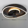 Trio Reality TR67393132 LED ventilátor s osvětlením SORTLAND | 30W integrovaný LED zdroj | 3500lm | 2700-6500K