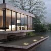 Immax 08494L LED solární nízkonapěťové venkovní svítidlo TERRACE ROUND | 1,5W integrovaný LED zdroj | 15lm | 4000K