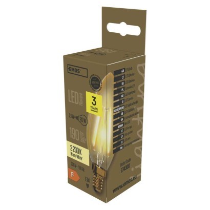EMOS Z74300 LED žárovka Vintage | 2,1W E14 | 190lm | 2200K