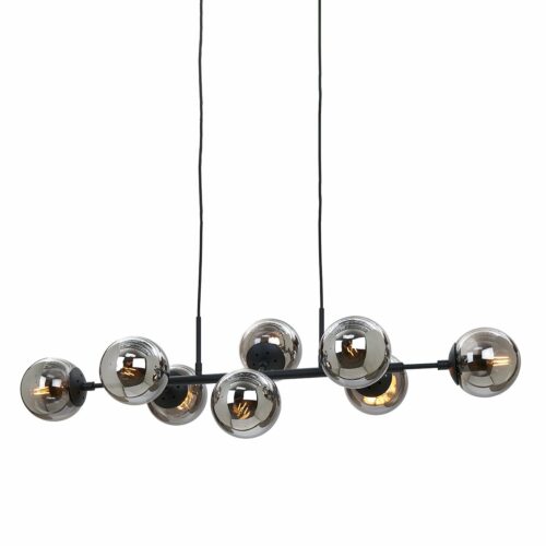 Italux PND-0078-8-BL závěsné stropní svítidlo Montera 6x40W | E14 | IP20 - kov, barva černá