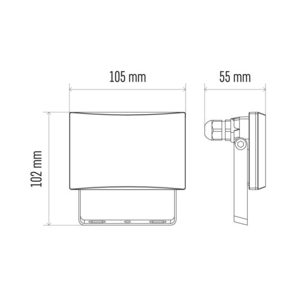 EMOS ZS2511 LED reflektor TAMBO | 10,5W integrovaný LED zdroj | 800lm | 4000K