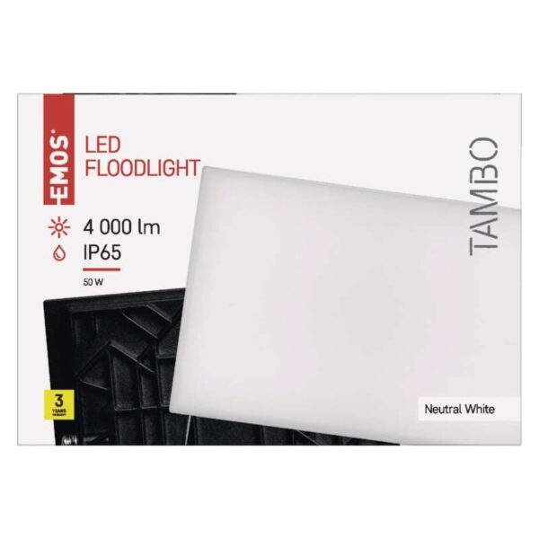 EMOS ZS2541 LED reflektor TAMBO | 51W integrovaný LED zdroj | 4300lm | 4000K