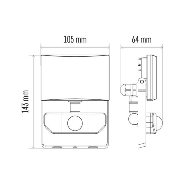 EMOS ZS2911 LED reflektor TAMBO | 10,5W integrovaný LED zdroj | 800lm | 4000K