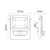 EMOS ZS2920 LED reflektor ILIO | 21W integrovaný LED zdroj | 1900lm | 4000K