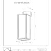 Lucide L278060130 venkovní nástěnné svítidlo LAURENS E27