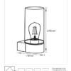 Lucide L278380130 venkovní nástěnné svítidlo MICHA E27