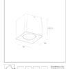 Lucide L288010730 LED venkovní stropní svítidlo LEEDS | 9W integrovaný LED zdroj | 650lm | 2700K
