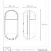 Lucide L298970130 venkovní nástěnné svítidlo CAPSULE E27