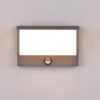 Trio 240969142 LED nástěnné svítidlo Nestos 1x13W | 1300lm | 3000K | IP54 - senzor pohybu, antracit