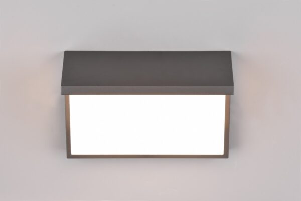 Trio 240969142 LED nástěnné svítidlo Nestos 1x13W | 1300lm | 3000K | IP54 - senzor pohybu, antracit