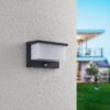 Trio 240969142 LED nástěnné svítidlo Nestos 1x13W | 1300lm | 3000K | IP54 - senzor pohybu, antracit