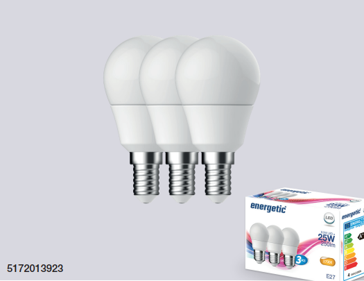 Nordlux LED žárovka E14 2,9W 2700K 3ks (bílá) LED žárovky plast 5172013923