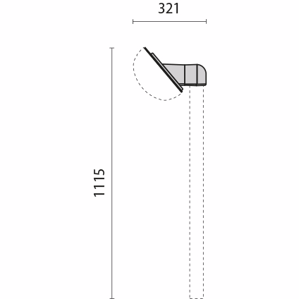 CHIP ANGLED BRACKET FOR 60MM PO 000802