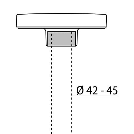 PADO Adaptér na sloup D45 GR3 310482