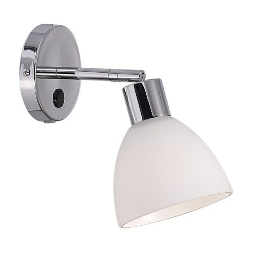 Nordlux Ray (chrom, opálové sklo) kov, sklo IP20 63191033