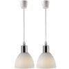 Nordlux Ray 2-kit (chrom, opálové sklo) kov, sklo IP20 63233033