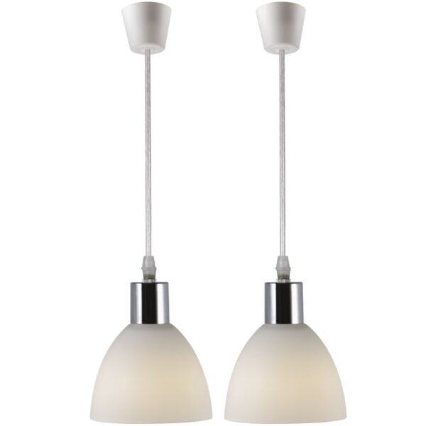 Nordlux Ray 2-kit (chrom, opálové sklo) kov, sklo IP20 63233033