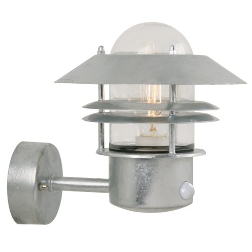Nordlux Blokhus Sensor (galvanizovaná ocel) Venkovní nástěnná světla s čidlem kov, sklo IP54 25031031