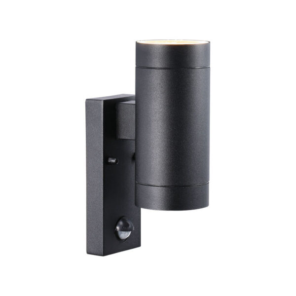 Nordlux Tin Maxi Sensor (černá) Venkovní nástěnná světla s čidlem kov, sklo IP54 21519103