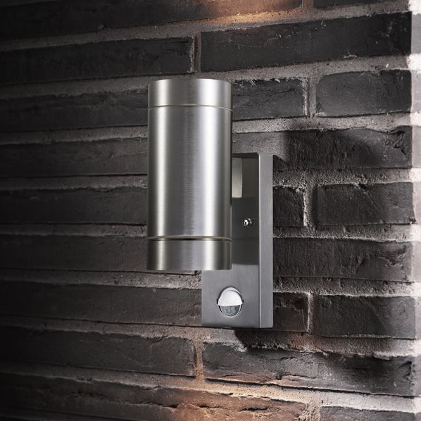 Nordlux Tin Maxi Sensor (hliník) Venkovní nástěnná světla s čidlem kov, sklo IP54 21519129