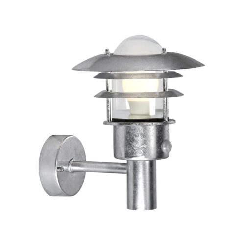 Nordlux Lønstrup 22 Sensor (galvanizovaná ocel) Venkovní nástěnná světla s čidlem kov, sklo IP44 71432031