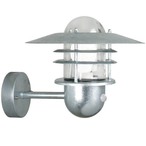 Nordlux Agger Sensor (galvanizovaná ocel) Venkovní nástěnná světla s čidlem kov, sklo IP54 74501031R