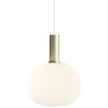 Nordlux Alton (Ø25cm) opálové sklo, mosaz/černá sklo, kov IP20 47313001