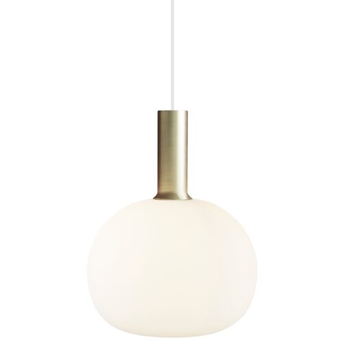 Nordlux Alton (Ø25cm) opálové sklo, mosaz/černá sklo, kov IP20 47313001