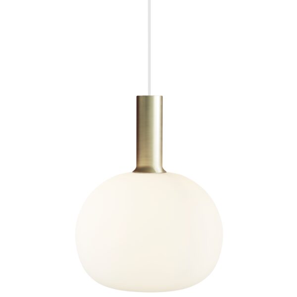 Nordlux Alton (Ø25cm) opálové sklo, mosaz/černá sklo, kov IP20 47313001