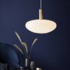 Nordlux Alton (Ø35cm) opálové sklo, mosaz/černá sklo, kov IP20 48973001