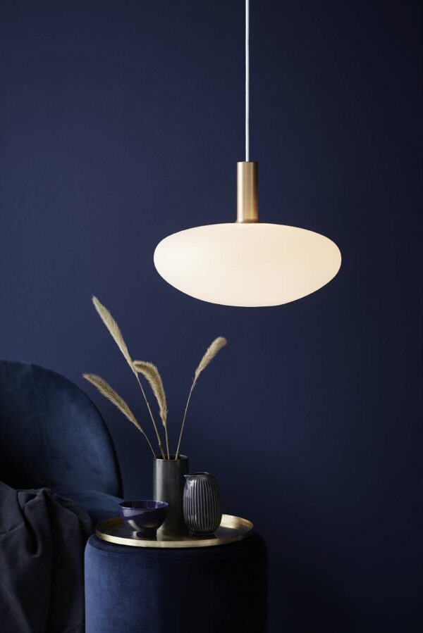 Nordlux Alton (Ø35cm) opálové sklo, mosaz/černá sklo, kov IP20 48973001