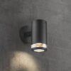 Nordlux Birk single (černá) Venkovní nástěnná svítidla hliník, plast IP44 45521003