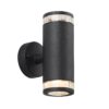 Nordlux Birk double (černá) Venkovní nástěnná svítidla hliník, plast IP44 45501003