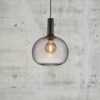 Nordlux Alton (Ø25cm) kouřové sklo, černá sklo, kov IP20 47313047