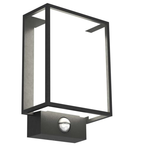 Nordlux Nestor sensor (černá) Venkovní nástěnná světla s čidlem hliník, plast IP44 49051503