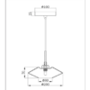 Lucide L254142061 závěsné stropní svítidlo TREVOR  G9