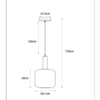 Lucide L454050130 závěsné stropní svítidlo ELOISE  E27